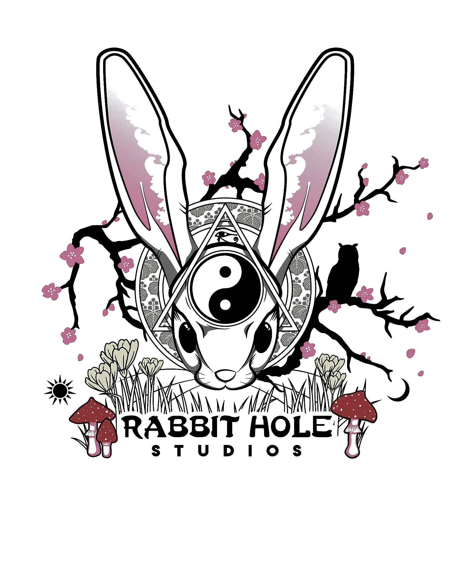 An early concept logo of Rabbit Hole Studios. "Pre-DAOification"