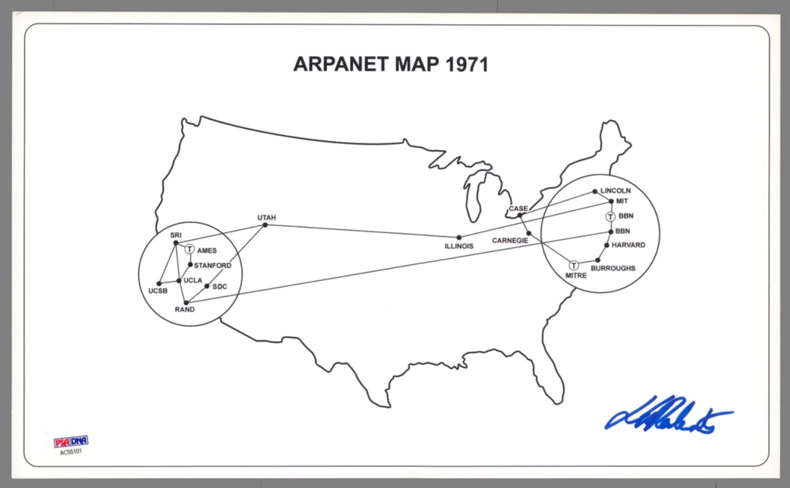 ARPANET map