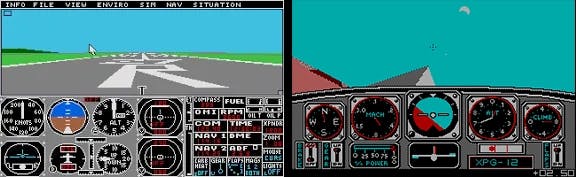 A flight simulator game that I used to play a lot on my Atari at the time. Watching me play it with so much excitement I think my dad felt inspired to teach me more.