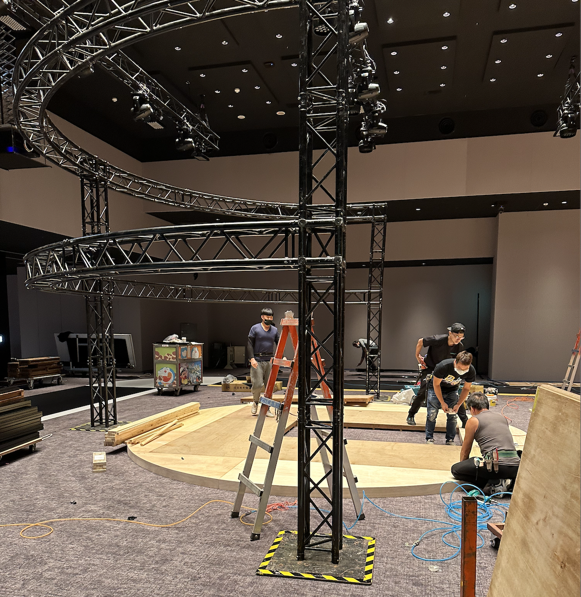Pre-production took a few days, constructing every booth, activation, vip lounge, into our venue.