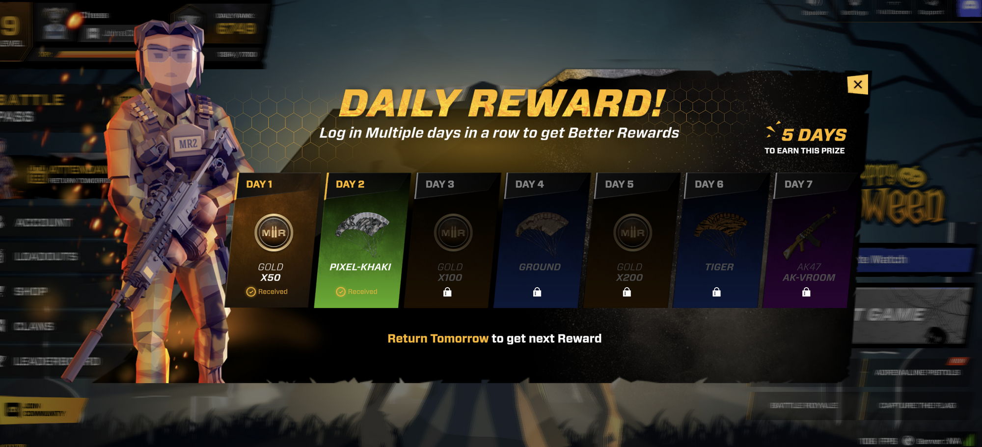 Daily reward