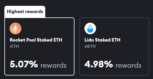 Exhibit A - Rocket Pool rewards are currently higher than Lido's. As long as we have a long NO queue we can expect the boosted rETH to continue.