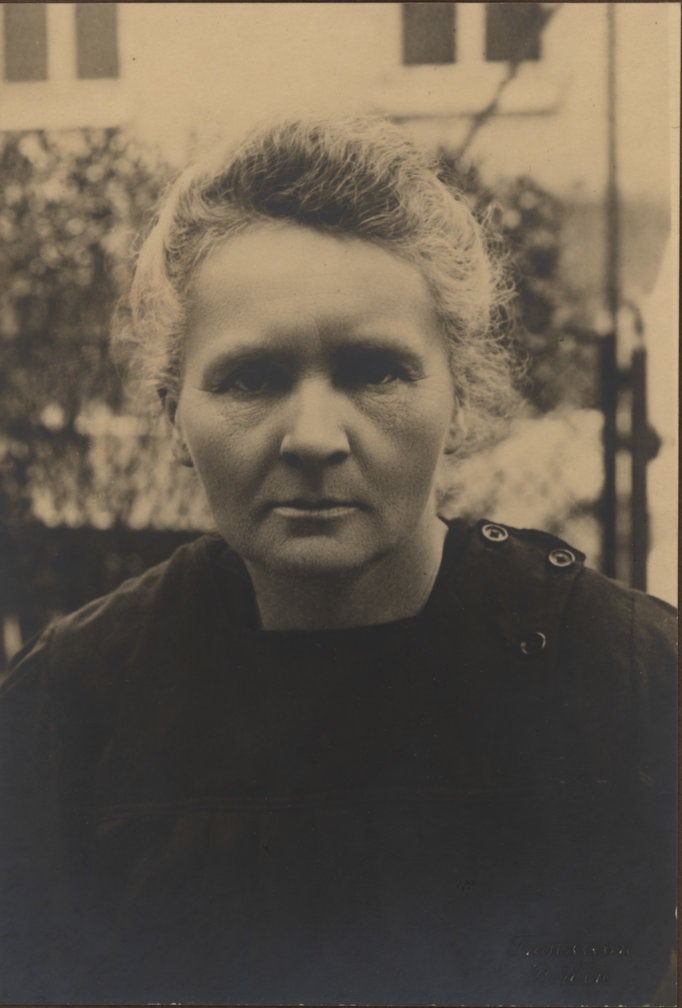 Portrait of Marie Curie (1934). Image free of rights.