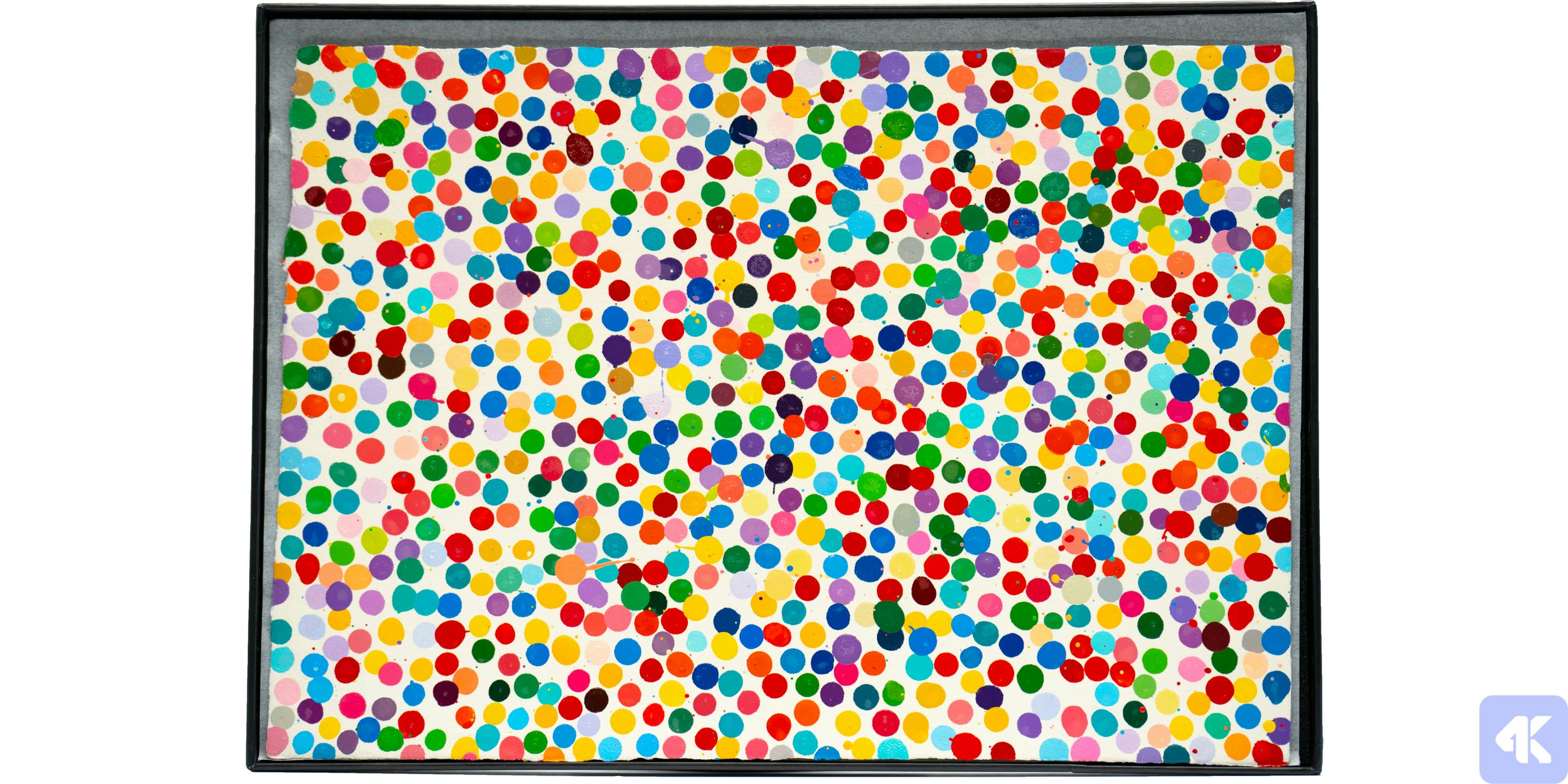 4K is now in possession of one of Damien Hirst’s physical prints from his “The Currency” NFT collection that distinctly crosses the chasm between the digital and physical worlds.