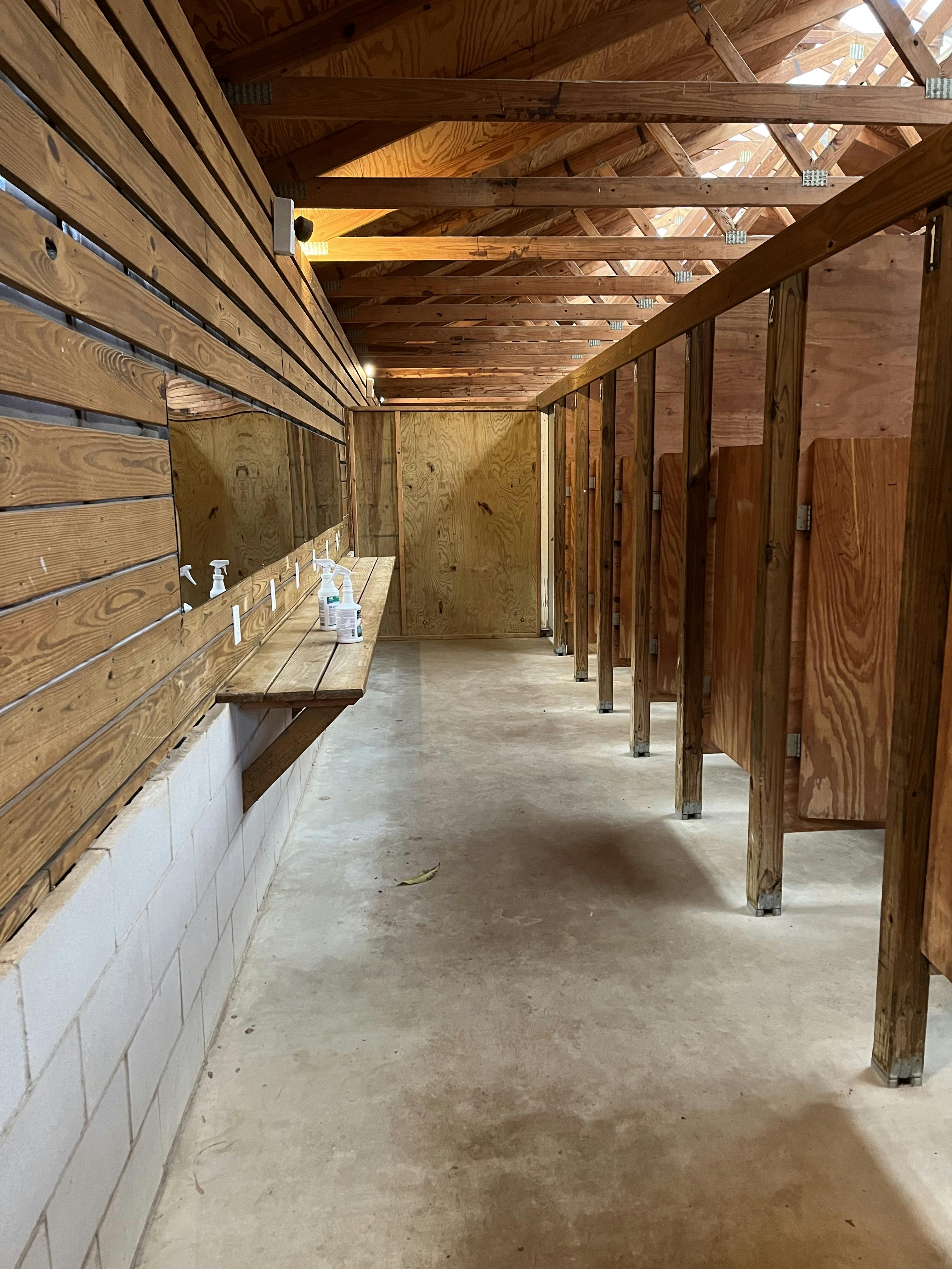 Restroom and shower stalls