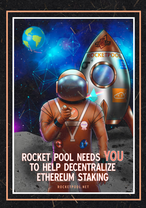 Rocket Pool Decentralization Poster @Unvetica.eth 