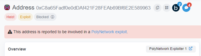 PolyNetwork 攻击者