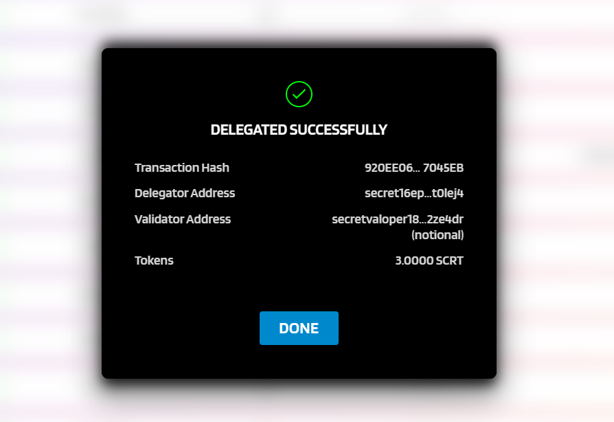Step 6 - View confirmed transaction