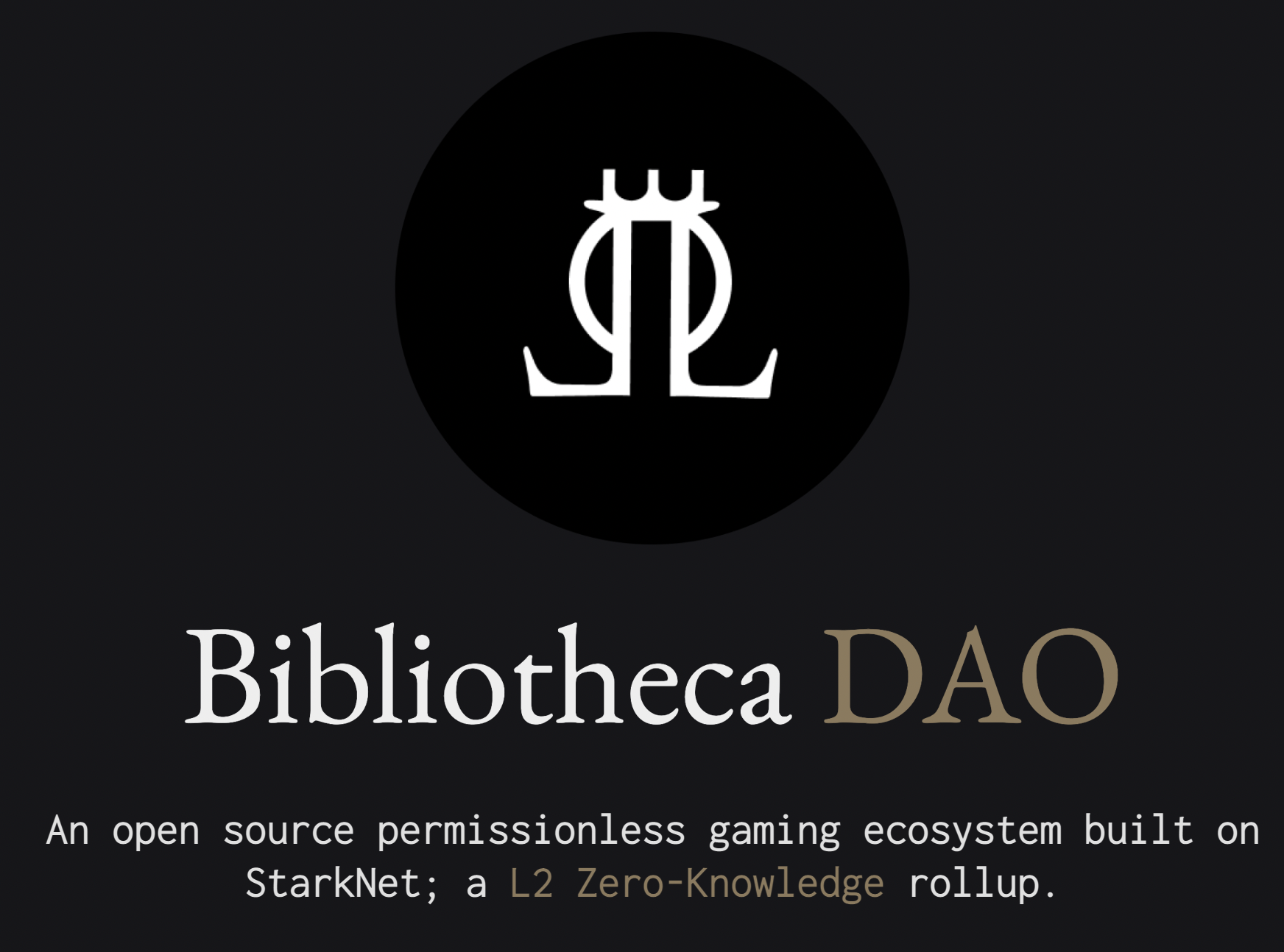 StarkNet üzerine kurulu açık kaynaklı bir oyun ekosistemi DAO'su.