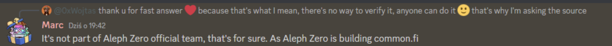 What Aleph Zero says about the Andromeda.