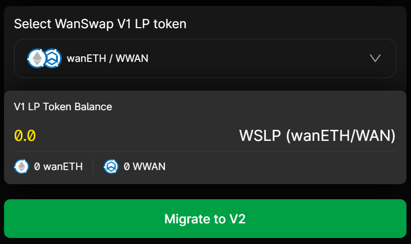 LP Migration (for non-WASP related LP tokens)