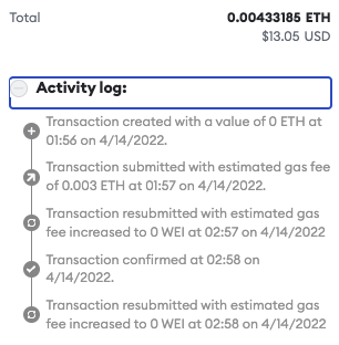 Even though the ENS register shouldn’t cost any gas, it does if you want the transaction to process.