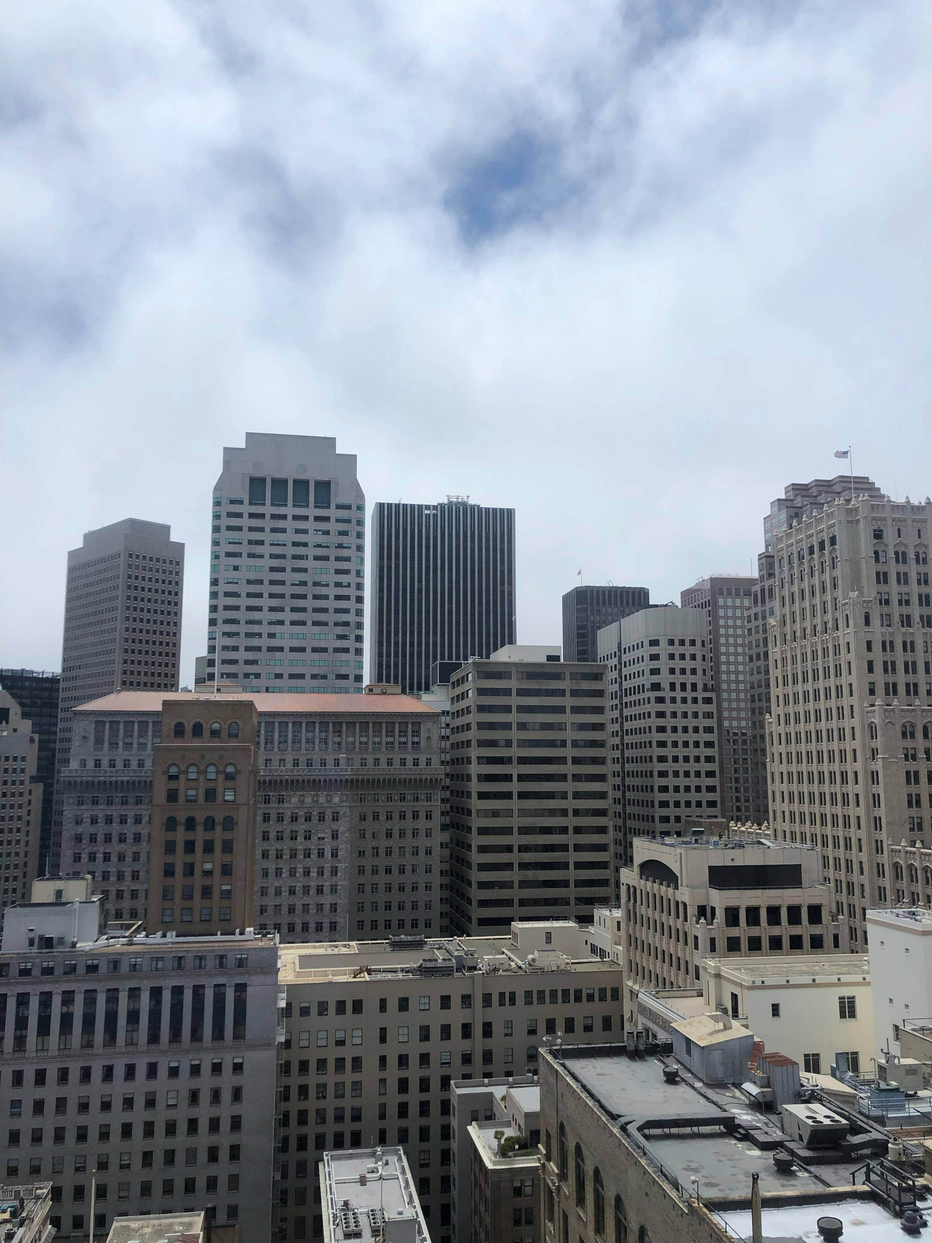 The view of San Francisco's Financial District from my desk.