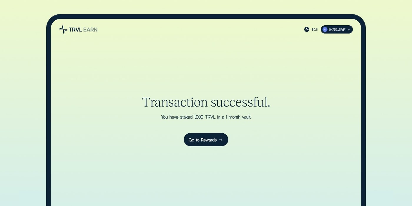 You will receive this message if your transaction is successful