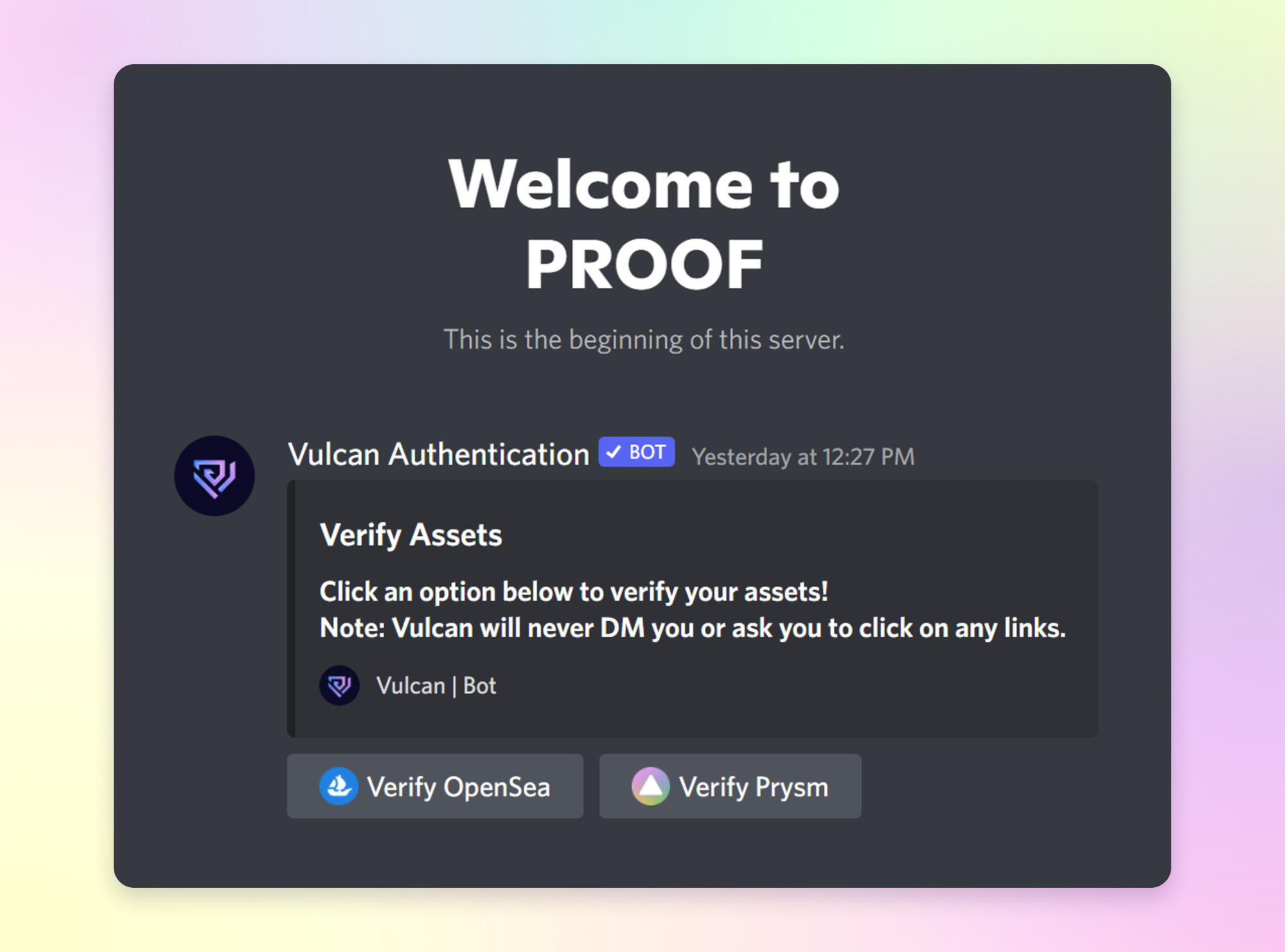If you own a Gnosis Safe, Verify with Prysm for Discord Access