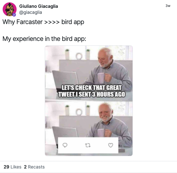 A post with a bit more engagement than on other social media apps