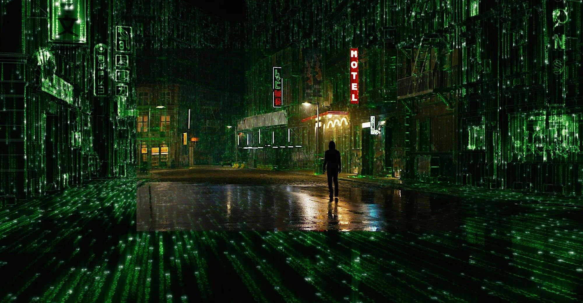 The infrastructure of the Matrix (image from “The Matrix Resurrections”)
