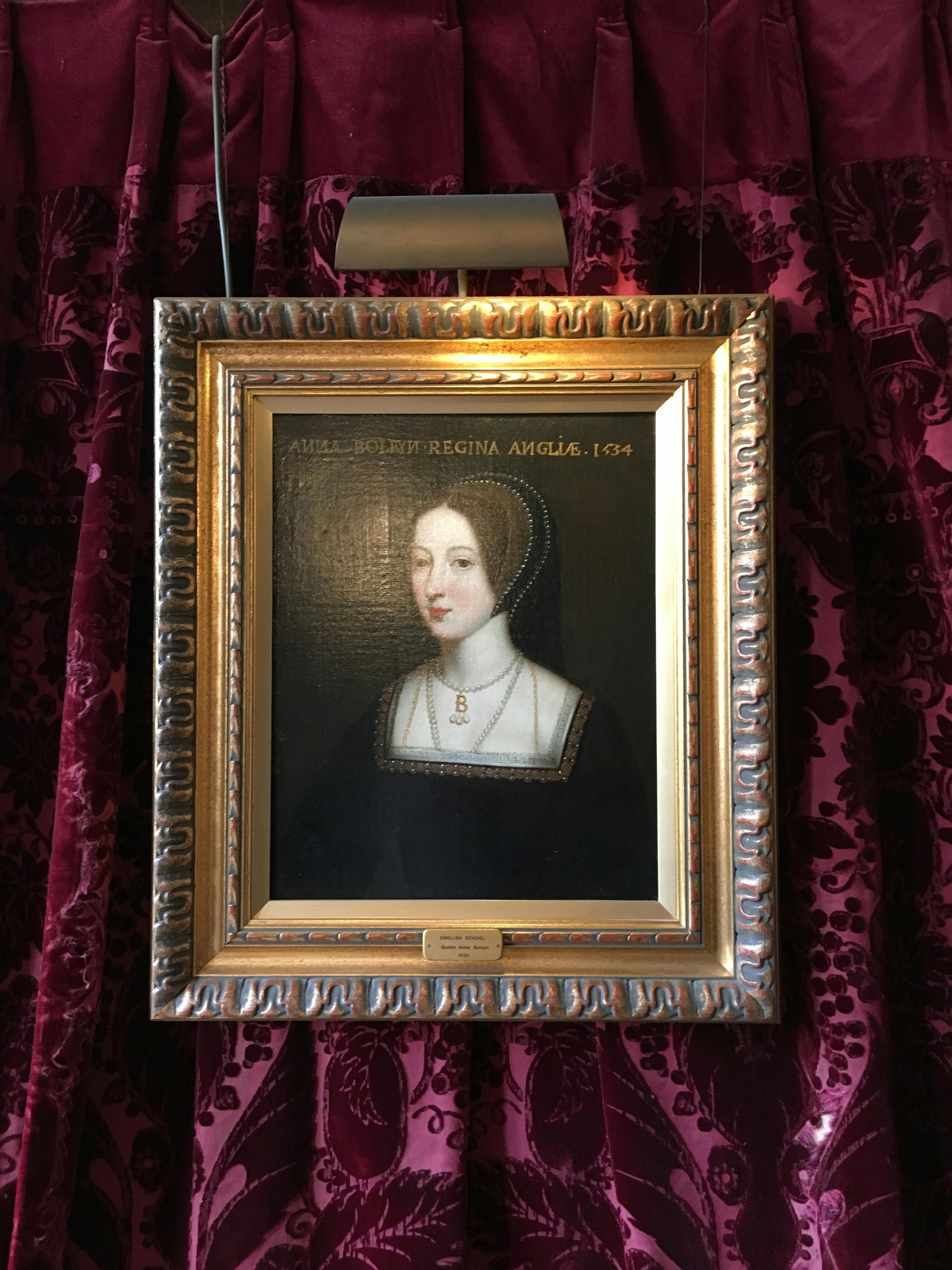 Portrait of Anne hanging at Hever