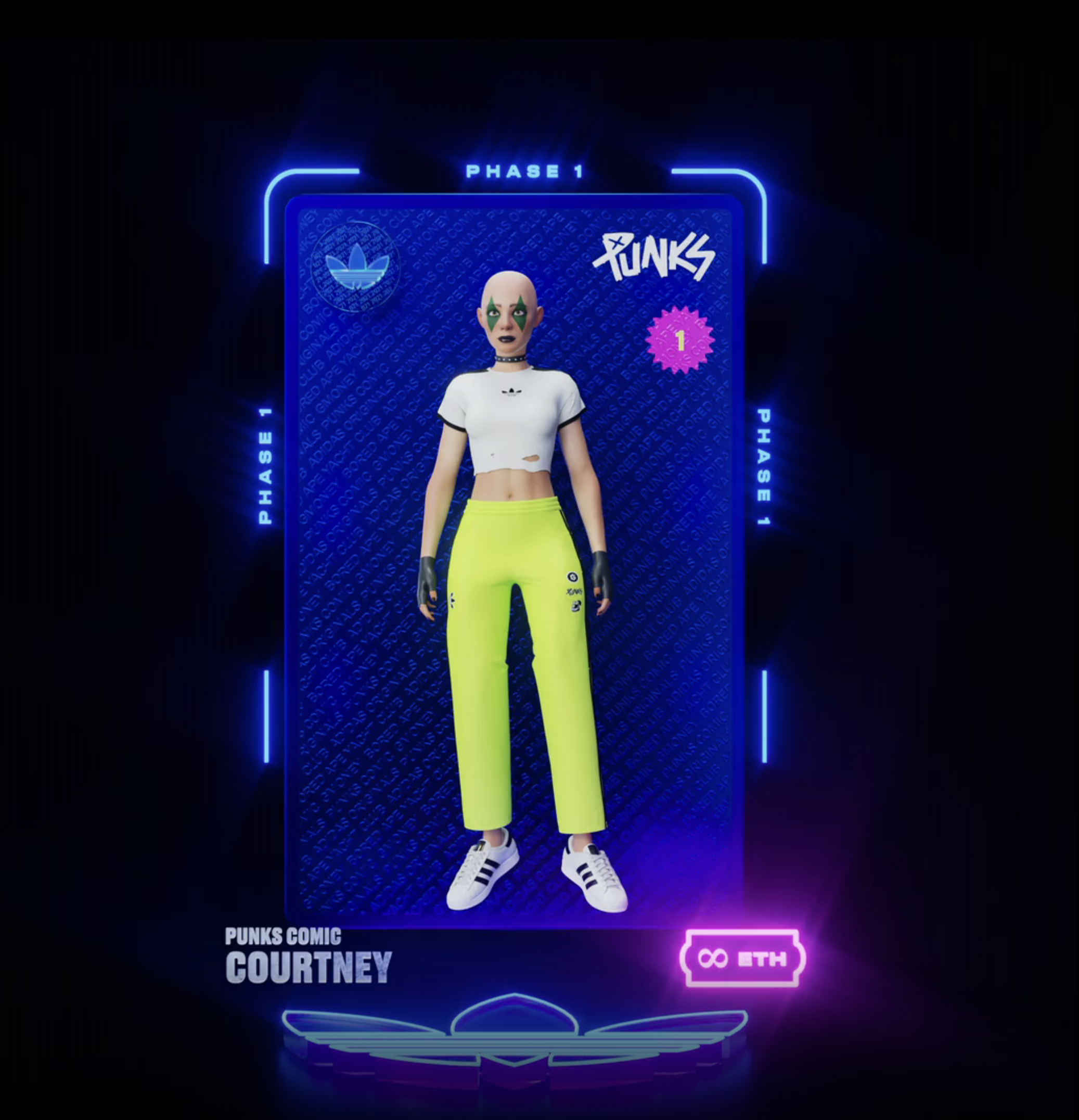  Punks Comic Courtney: adidas Originals: Into the Metaverse (Phase 1)