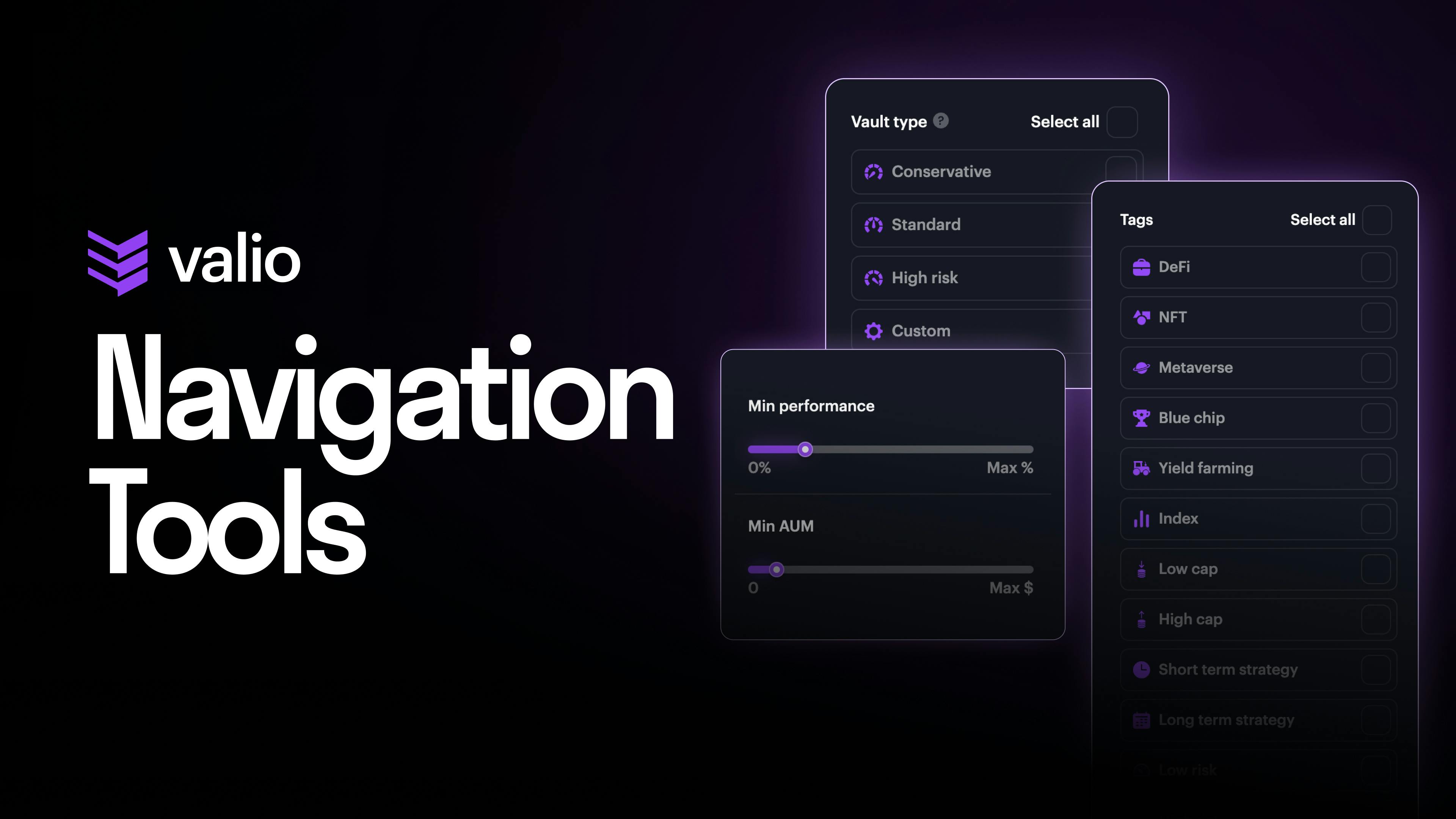 Navigation tools available on Valio