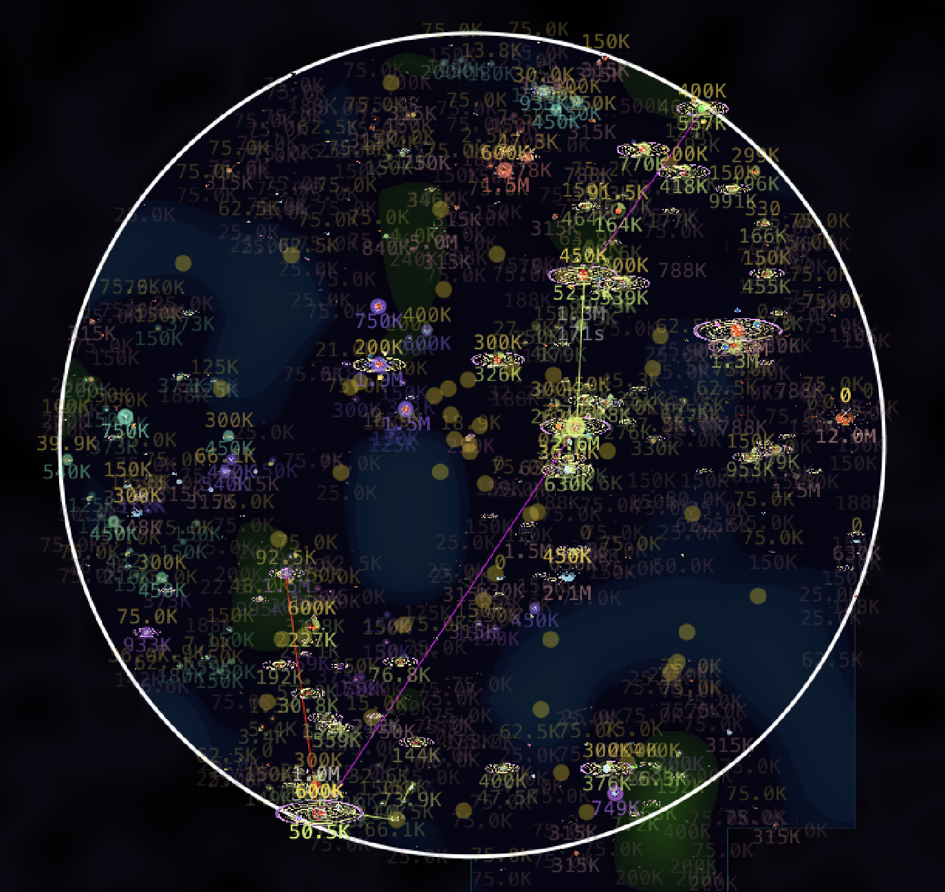 A Dark Forest universe with full map.