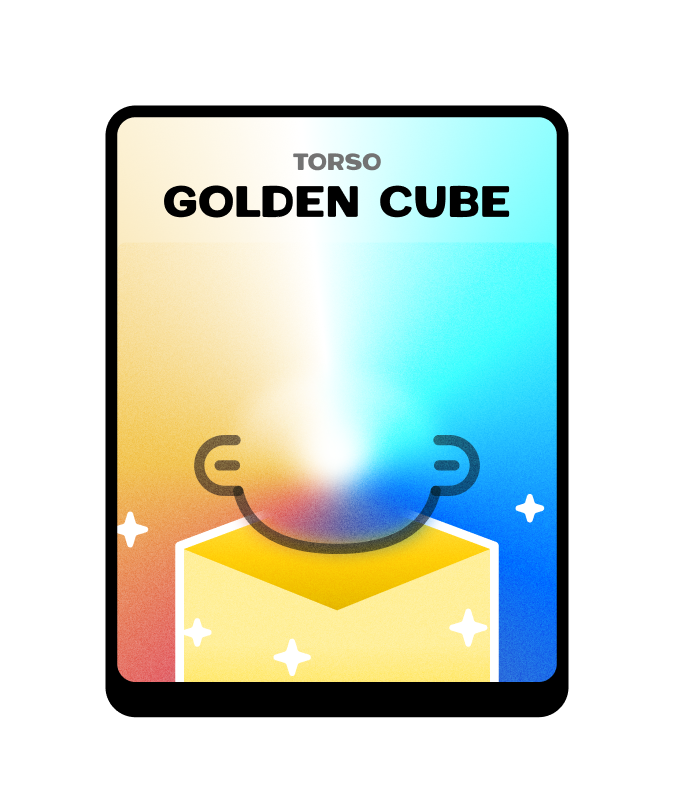 Golden cube torso trait