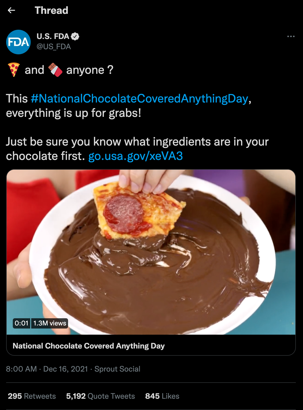 Oh wow Pizza in chocolate! That's definitely beneficial to a productive society and resolving our obesity and overweight epidemic, High Glycemic Carbs Yay!