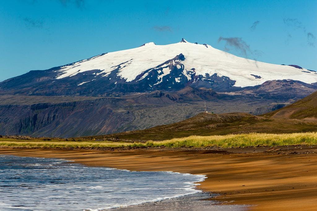 The magnificent Snæfellsjökull. Source: Icelandic Mag.