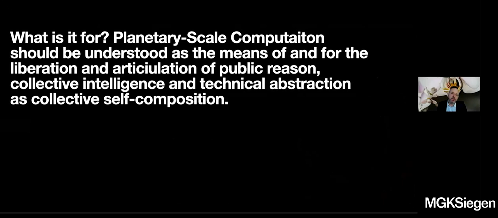 What is Planetary-Scale Computation For? — Benjamin Bratton (22:15)