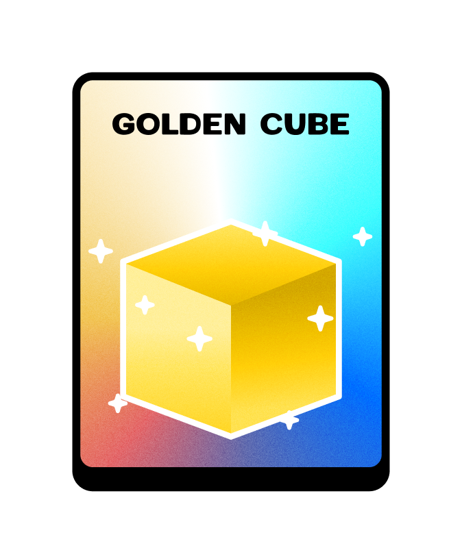 Just a Golden Cube