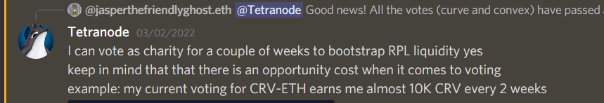 Taken from the Rocket Pool discord in the #Tetranode-theorycrafting thread under #research