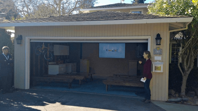 The garage of Susan Wojcick's house, which was Google's office in its early days.