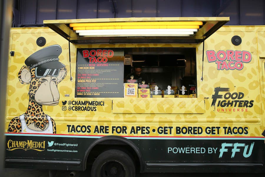 Bored Taco truck at Apefest 2022 / NFT.NYC