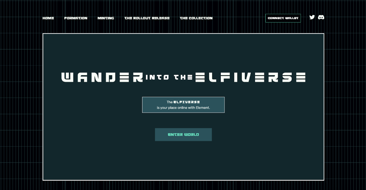 User Interface: Entrance to the Elfiverse