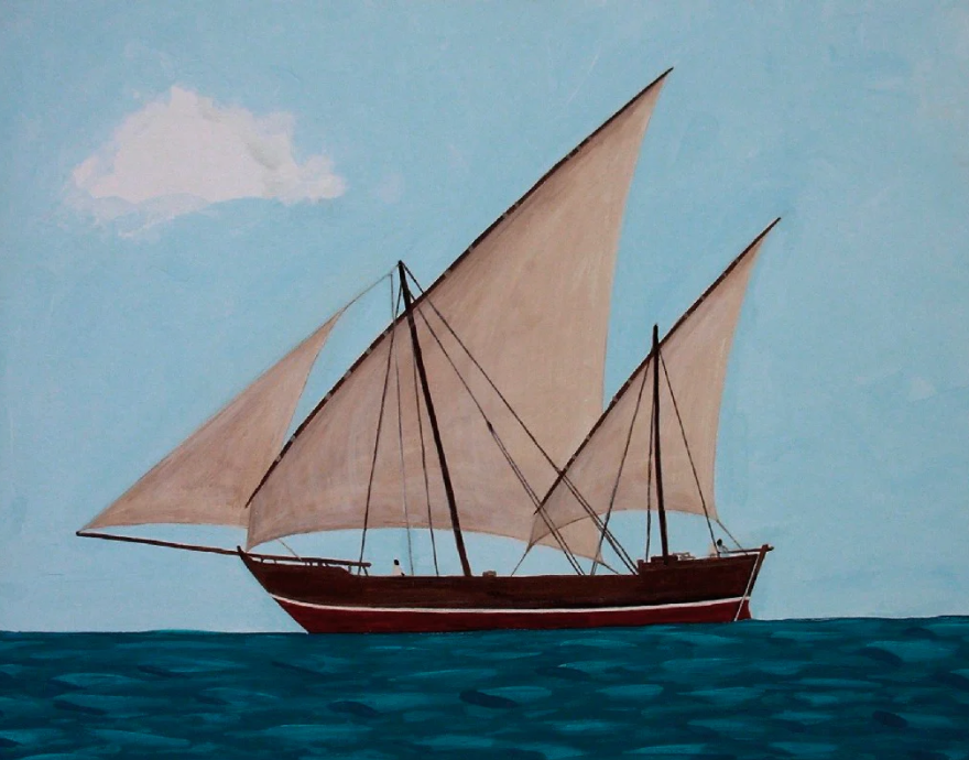 一种被称为卡拉维尔帆船的小型机动帆船