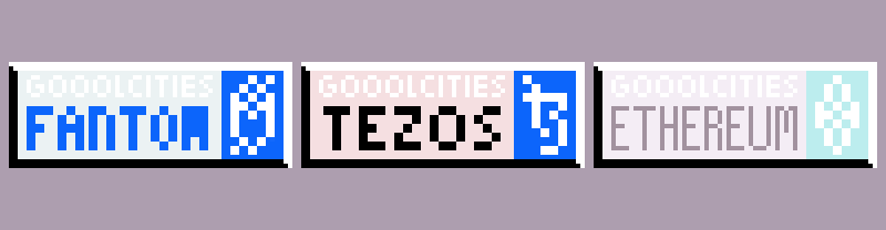 The Gooolcities of Fantom, Tezos and Ethereum