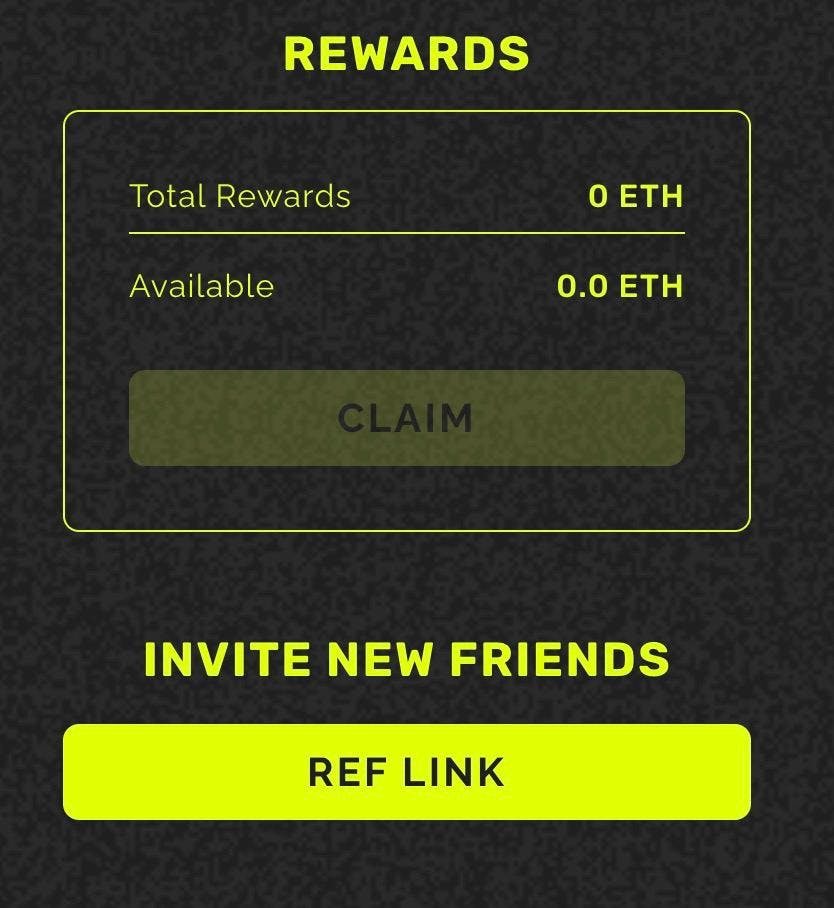 Rewards Claim Page