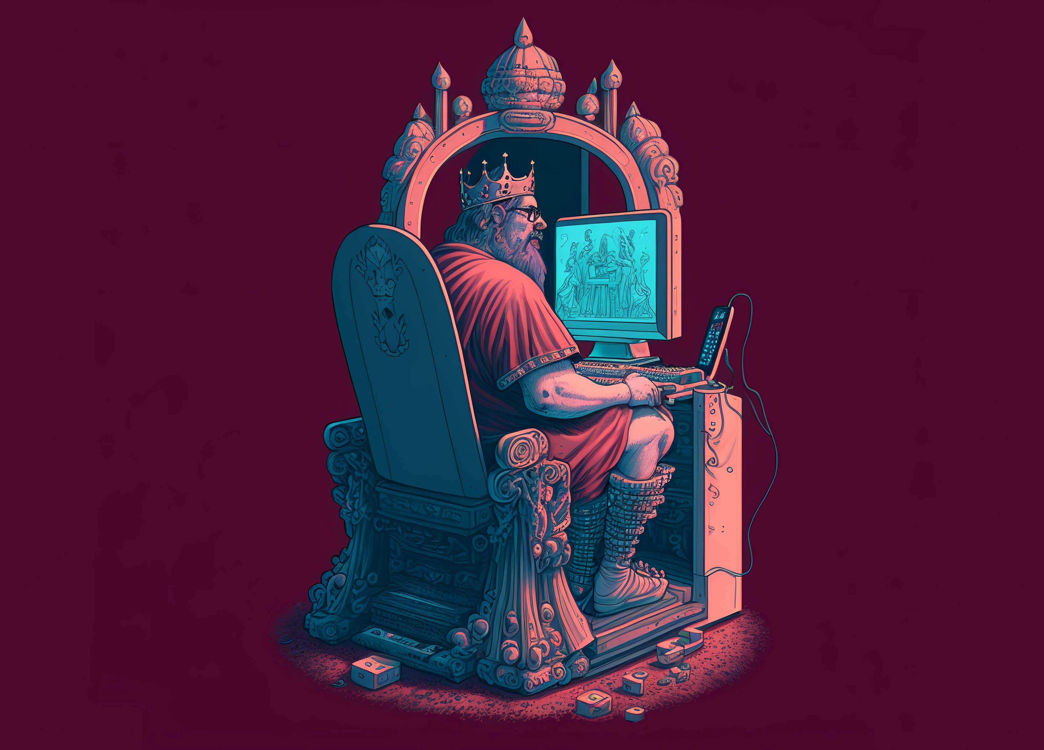 a Mastodon administrator, as imagined by Midjourney AI