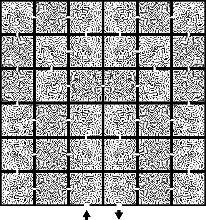 The Transformed Brain Maze, by Daniel Schmidt, 700 × 750 PNG, ~280KB