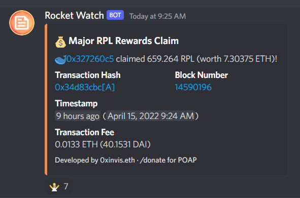 Taken from Rocket Pool discord #events channel