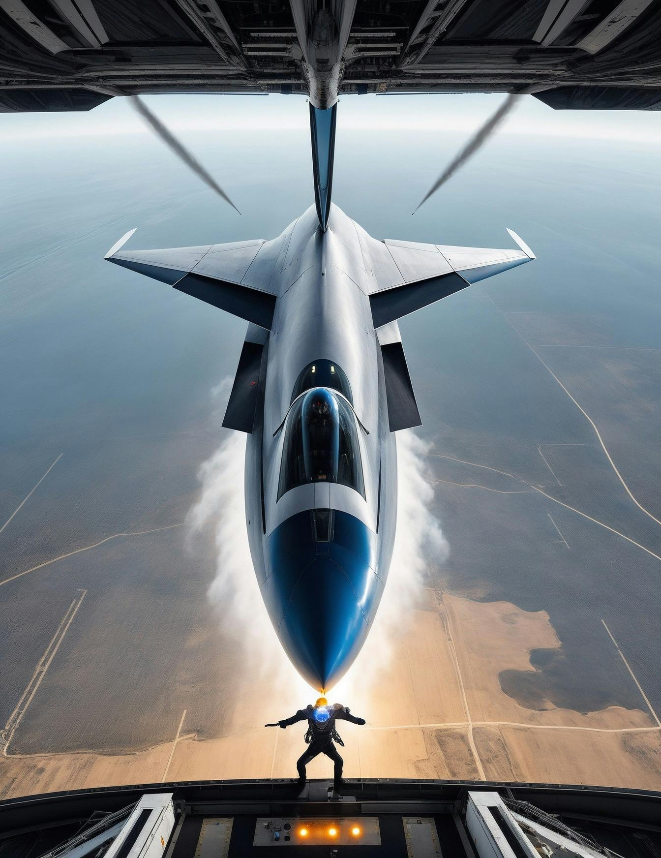 AI piloted supersonic jet.