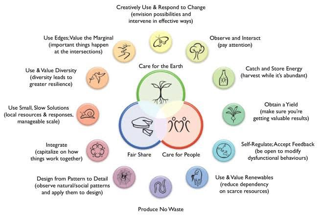 The Permaculture (combining 'permanent culture' with 'permanent agriculture' you get 'permaculture') Principles provide a compass from which we can design new economic systems with.