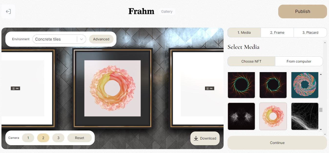 Frahm Gallery app
