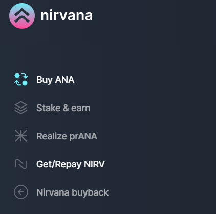 Nirvana菜单