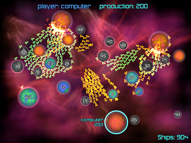 Screenshot from Galcon Classic (2006)