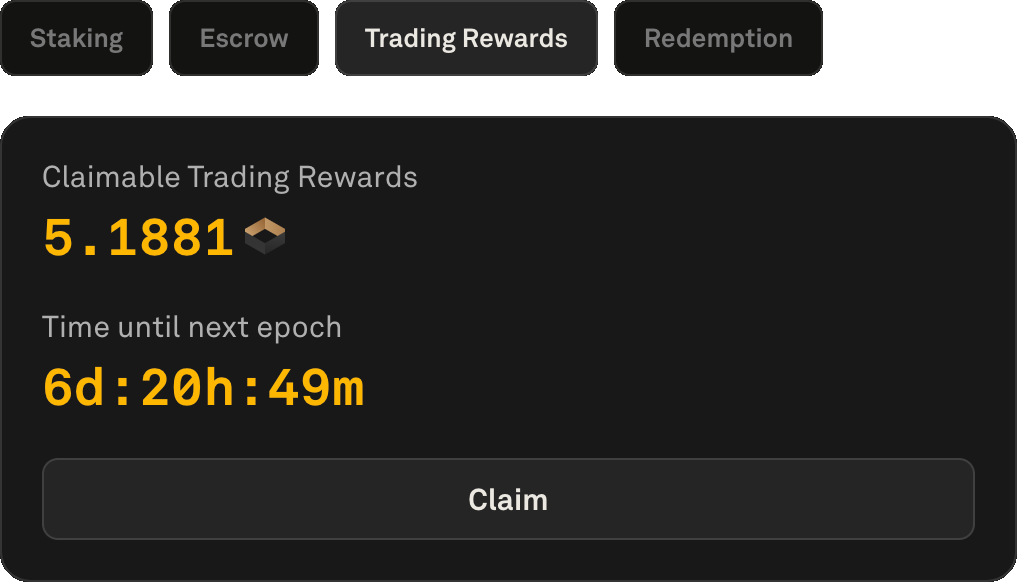 These rewards do not expire but do not begin vesting until claimed.