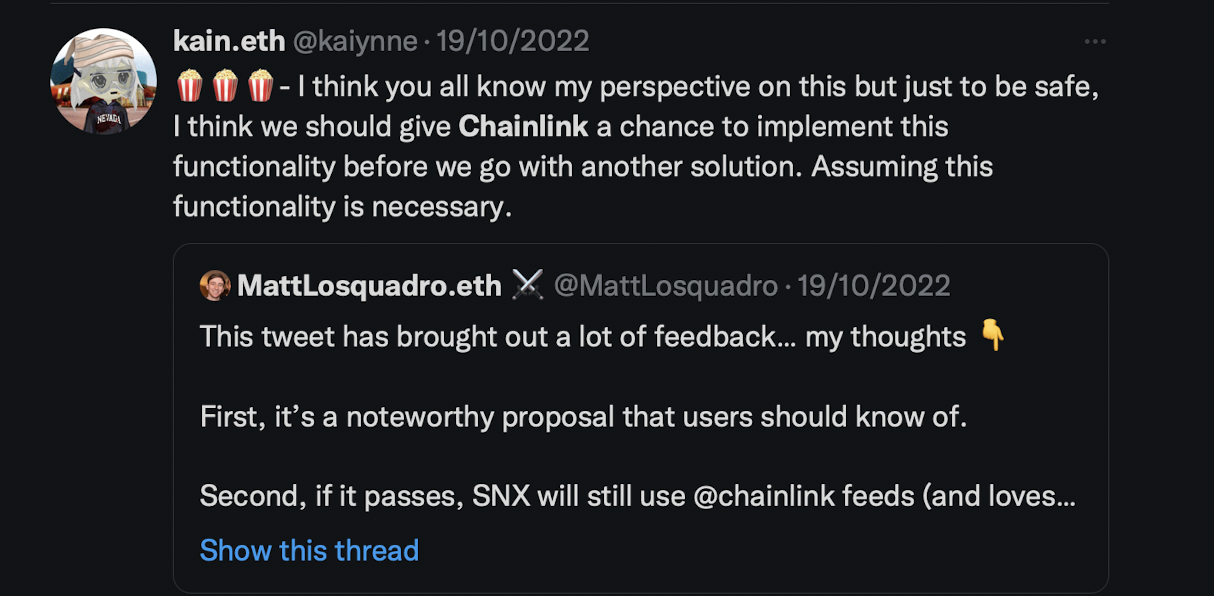 Give Chainlink a chance.