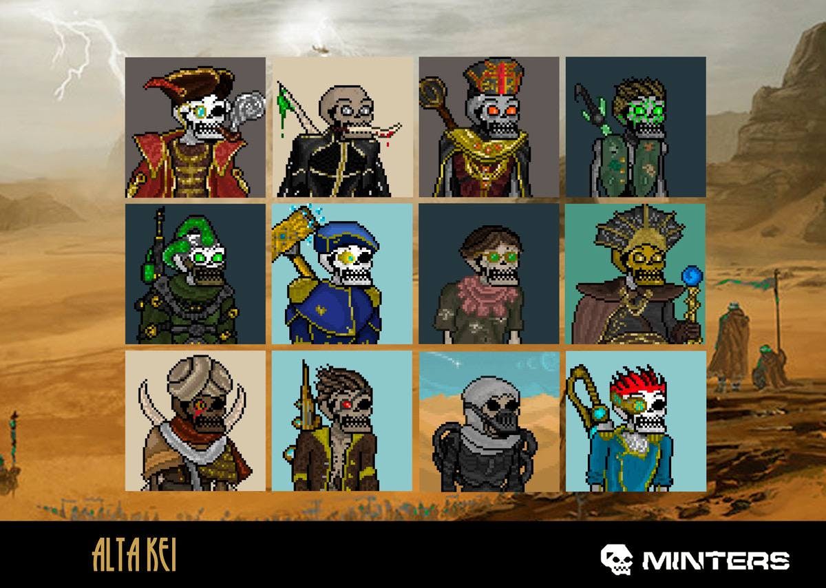 The Minters from Alta Kei planet. Can you spot a wild tribes of the desert, or possesed by FLUX Sky City citizens? 