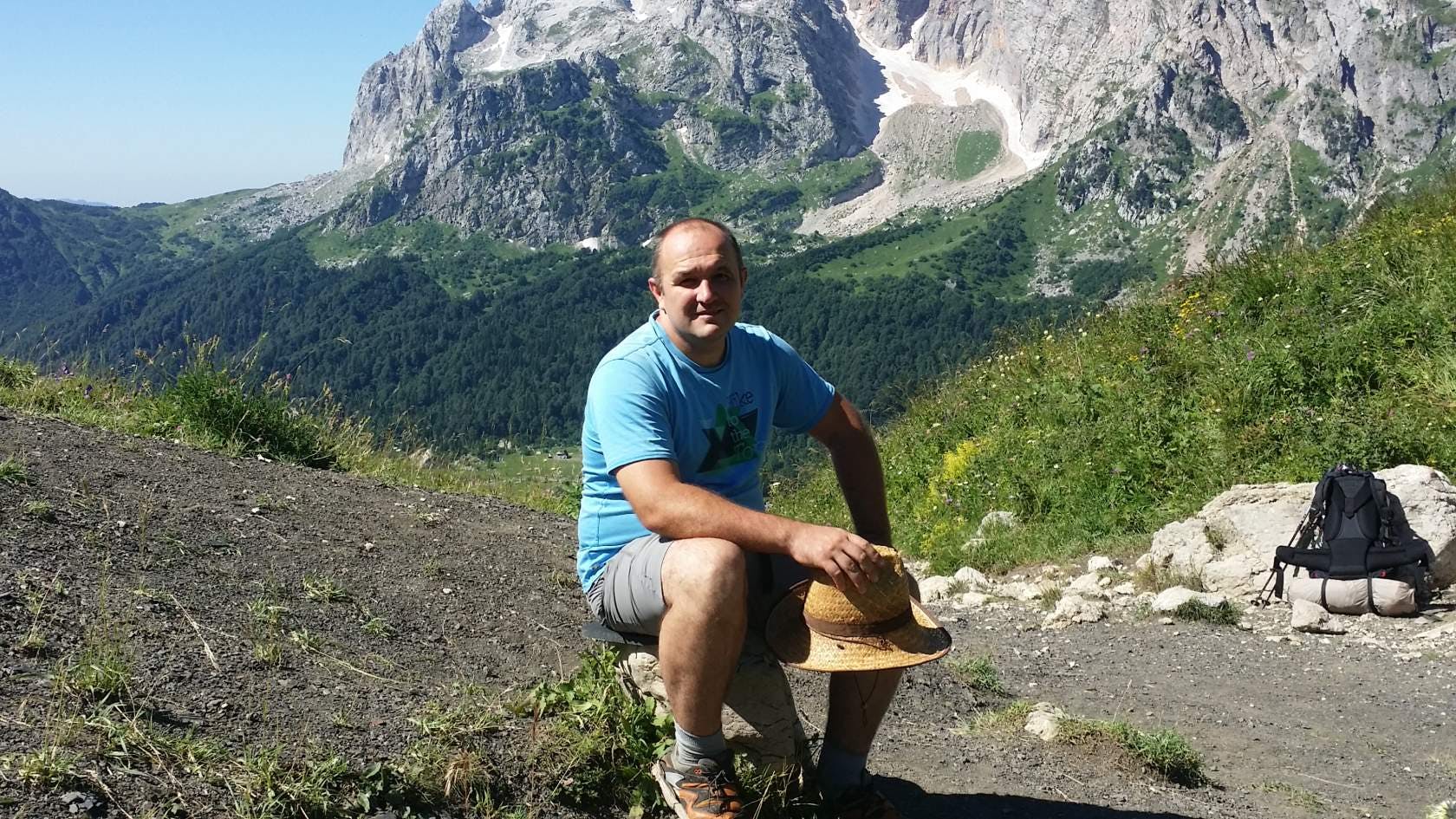 Anton Shkurenko in July, 2015, near Sochi (Shkurenko's page at Ok.ru)
