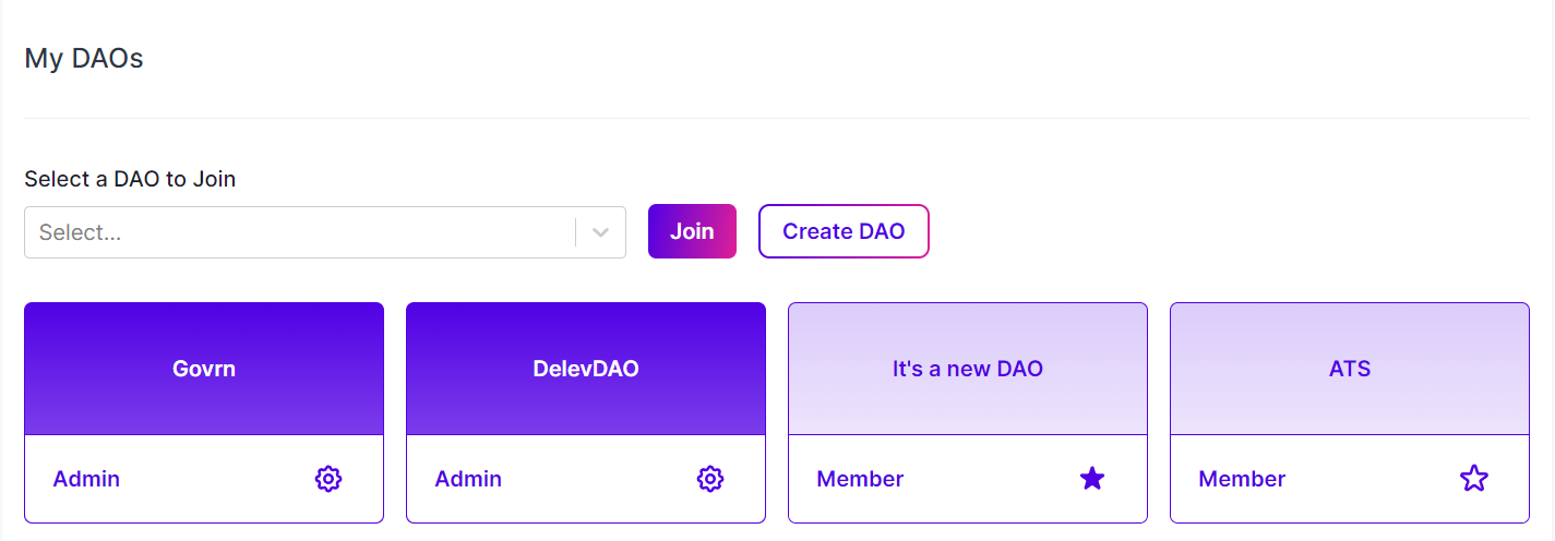New DAO profile added for your contributors, super easy